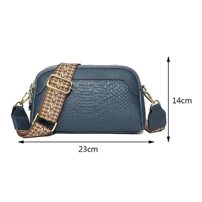 Nathalie | Snygg crossbody-väska i läder i alligatormönster